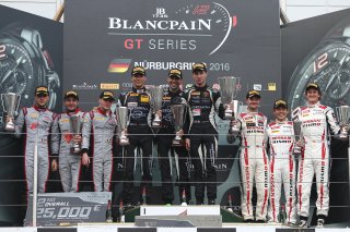 #16 GRT GRASSER RACING TEAM (AUT) LAMBORGHINI HURACAN GT3 ROLF INEICHEN (CHE) MIRKO BORTOLOTTI (ITA) CHRISTIAN ENGELHART (DEU) OVERALL WINNERS #1 BELGIAN AUDI CLUB TEAM WRT (BEL) AUDI R8 LMS GT3 LAURENS VANTHOOR (BEL) DRIES VANTHOOR (BEL) FREDERIC VERVISC | OLIVIER BEROUD / VISION SPORT AGENCY