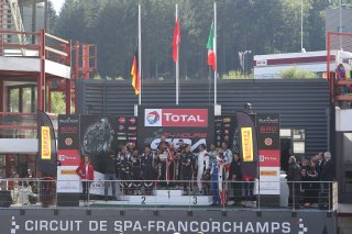 NATIONAL GROUP AND AM CLASS PODIUM PODIUM #888 KESSEL RACING (CHE) FERRARI F458 ITALIA GT3 MARCO ZANUTTINI (ITA) LIAM TALBOT (AUS) VADIM GLITIN (RUS) NICOLA CADEI (ITA) | OLIVIER BEROUD / VISION SPORT AGENCY