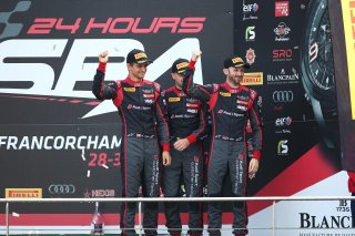 #28 BELGIAN AUDI CLUB TEAM WRT (BEL) AUDI R8 LMS LAURENS VANTHOOR (BEL) RENE RAST (DEU) NICO MULLER (DEU) THIRD OVERALL | OLIVIER BEROUD / VISION SPORT AGENCY