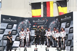 #84 HTP MOTORSPORT (DEU) MERCEDES AMG GT3 MAXIMILIAN BUHK (DEU) DOMINIK BAUMANN (DEU) OVERALL WINNERS #1 BELGIAN AUDI CLUB TEAM WRT (BEL) AUDI R8 LMS GT3 LAURENS VANTHOOR (BEL) FREDERIC VERVISCH (BEL) SECOND OVERALL #33 BELGIAN AUDI CLUB TEAM WRT (BEL) AU | OLIVIER BEROUD / VISION SPORT AGENCY