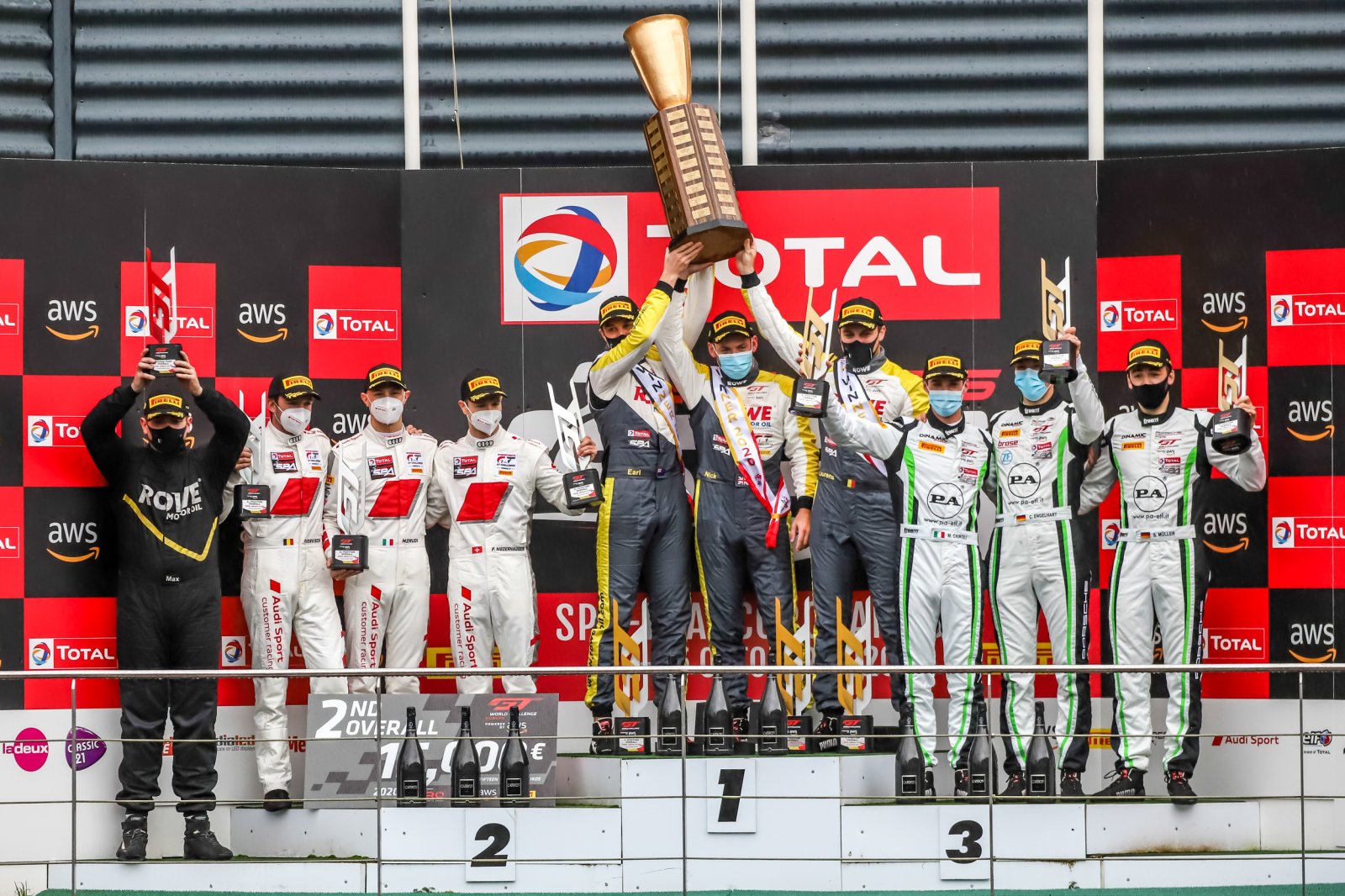 ROWE Racing survive late scare to secure Total 24 Hours of Spa victory for Porsche