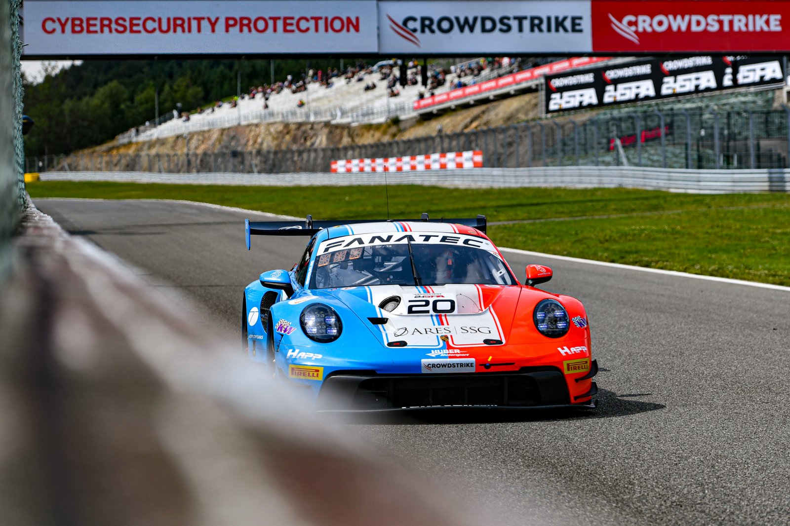 Huber and Cairoli bag historic CrowdStrike 24 Hours of Spa pole for Porsche