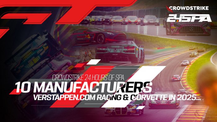 CrowdStrike 24 Hours of Spa grid taking shape with 10 manufacturers and 60 cars already confirmed