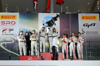 #888 Mercedes-AMG Team GruppeM Racing HKG Mercedes-AMG GT3 - Raffaele Marciello ITA Maro Engel DEU Tristan Vautier FRA, Race Podium
 | SRO / Dirk Bogaerts Photography
