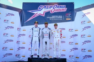#10 Audi Sport Team WRT BEL Audi R8 LMS GT3 Evo Dries Vanthoor BEL Frédéric Vervisch BEL Christopher Haase DEU GT3 Overall, #30 Honda Team Motul ITA Honda NSX GT3 Evo Bertrand Baguette BEL Mario Farnbacher DEU Renger van der Zande NDL GT3 Overall, #35 KCM | SRO / Dirk Bogaerts Photography