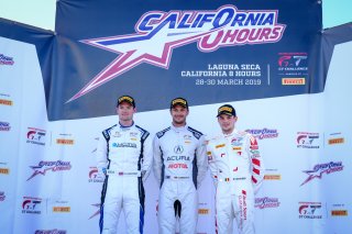 #10 Audi Sport Team WRT BEL Audi R8 LMS GT3 Evo Dries Vanthoor BEL Frédéric Vervisch BEL Christopher Haase DEU GT3 Overall, #30 Honda Team Motul ITA Honda NSX GT3 Evo Bertrand Baguette BEL Mario Farnbacher DEU Renger van der Zande NDL GT3 Overall, #35 KCM | SRO / Dirk Bogaerts Photography