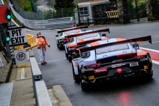 #12 GPX Racing UAE Porsche 911 GT3-R (991.II) -, #40 GPX Racing UAE Porsche 911 GT3-R (991.II) -, #41 GPX Racing UAE Porsche 911 GT3-R (991.II) -, Pitlane, Test Days Total 24H of Spa
 | SRO / Dirk Bogaerts Photography