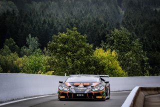 #555 Orange 1 FFF Racing Team CHN Lamborghini Huracan GT3 Evo Silver Cup, Pitlane, Test Days Total 24H of Spa
 | SRO / Dirk Bogaerts Photography