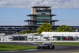 #63 Mercedes AMG GT3 of David Askew, Ryan Dalziel, and Ben Keating, DXDT Racing, GT3 Pro-Am, SRO, Indianapolis Motor Speedway, Indianapolis, IN, September 2020.
 | Brian Cleary/SRO