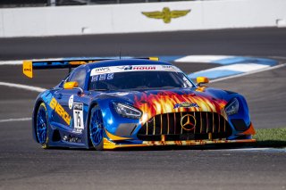 #75 Mercedes AMG GT3 of Kenny Habul, Martin Konrad, and Mikael Grenier, SunEnergy1 Racing, GT3 Pro-Am, SRO, Indianapolis Motor Speedway, Indianapolis, IN, September 2020.
 | Brian Cleary/SRO