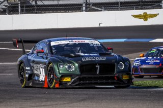 #7 Bentley Continental GT3 of Jules Gounon, Maxime Soulte, and Jordan Pepper, K-Pax Racing, GT3 OverallSRO, Indianapolis Motor Speedway, Indianapolis, IN, September 2020.
 | Brian Cleary/SRO