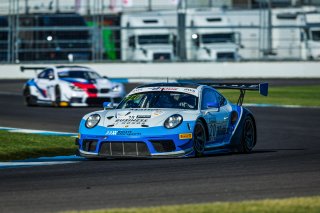 #20 Porsche 911 GT3 R of Fred Poordad, Max Root and Jan Heylen, Wright Motorsports/Robert Viglione, GT3 Silver CupIN, Indianapolis, Indianapolis Motor Speedway, SRO, September 2020.
 | Fabian Lagunas/SRO