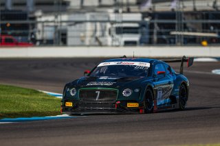 #7 Bentley Continental GT3 of Jules Gounon, Maxime Soulte, and Jordan Pepper, K-Pax Racing, GT3 OverallIN, Indianapolis, Indianapolis Motor Speedway, SRO, September 2020.
 | Fabian Lagunas/SRO