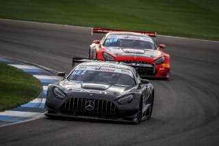 #63 Mercedes AMG GT3 of David Askew, Ryan Dalziel, and Ben Keating, DXDT Racing, GT3 Pro-Am, SRO, Indianapolis Motor Speedway, Indianapolis, IN, September 2020.
 | Brian Cleary/SRO