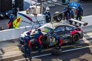 #34 BMW M6 GT3 of Nicky Catsburg, Connor De Phillippi, and Augusto Farfus, Walkenhorst Motorsport, GT3 Overall, IN, Indianapolis, Indianapolis Motor Speedway, SRO, September 2020.
 | Fabian Lagunas/SRO