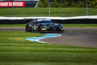 #63 Mercedes AMG GT3 of David Askew, Ryan Dalziel, and Ben Keating, DXDT Racing, GT3 Pro-Am, IN, Indianapolis, Indianapolis Motor Speedway, SRO, September 2020.
 | Fabian Lagunas/SRO