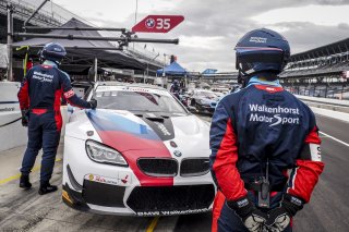 #35 BMW M6 GT3 of Martin Tomczyck, Nicholas Yelloly, and David Pittard, Walkenhorst Motorsport, GT3 Overall, SRO, Indianapolis Motor Speedway, Indianapolis, IN, September 2020.
 | Brian Cleary/SRO