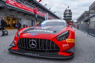 #04 Mercedes AMG GT3 of George Kurtz, Colin Braun and Richard Hesitand, DXDT Racing, GT3 Pro-Am, SRO, Indianapolis Motor Speedway, Indianapolis, IN, September 2020.
 | Brian Cleary/SRO