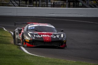 #1 Ferrari 488 GT3 of Martin Fuentes, Rodrigo Baptista, Squadra Corse, GT3 TBC, SRO, Indianapolis Motor Speedway, Indianapolis, IN, September 2020.
 | Brian Cleary/SRO