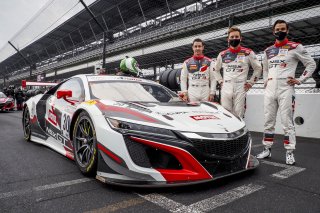 #30 Acura-Honda NSX GT3 Evo of Mario Farnbacher, Dane Cameron, and Renger van der Zande, Team Honda Racing, GT3 Overall, SRO, Indianapolis Motor Speedway, Indianapolis, IN, September 2020.
 | Brian Cleary/SRO