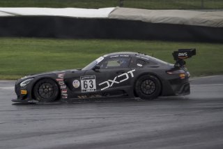 #63 Mercedes AMG GT3 of David Askew, Ryan Dalziel, and Ben Keating, DXDT Racing, GT3 Pro-Am, SRO, Indianapolis Motor Speedway, Indianapolis, IN, September 2020.
 | Brian Cleary/SRO