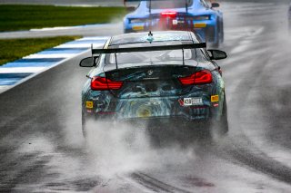 #438 BMW M4 GT4 of Samantha Tan, Jon Miller, and Nick Wittmer, ST Racing, GT4, SRO, Indianapolis Motor Speedway, Indianapolis, IN, September 2020.
 | Brian Cleary/SRO