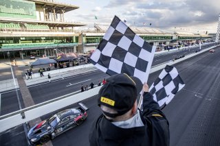 #34 BMW M6 GT3 of Nicky Catsburg, Connor De Phillippi, and Augusto Farfus, Walkenhorst Motorsport, GT3 Overall, SRO, Indianapolis Motor Speedway, Indianapolis, IN, September 2020.
 | Brian Cleary/SRO