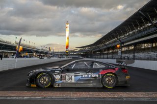 #34 BMW M6 GT3 of Nicky Catsburg, Connor De Phillippi, and Augusto Farfus, Walkenhorst Motorsport, GT3 Overall, SRO, Indianapolis Motor Speedway, Indianapolis, IN, September 2020.
 | Brian Cleary/SRO