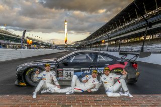 #34 BMW M6 GT3 of Nicky Catsburg, Connor De Phillippi, and Augusto Farfus, Walkenhorst Motorsport, GT3 Overall, SRO, Indianapolis Motor Speedway, Indianapolis, IN, September 2020.
 | Brian Cleary/SRO