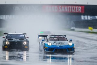 #20 Porsche 911 GT3 R of Fred Poordad, Max Root and Jan Heylen, Wright Motorsports/Robert Viglione, GT3 Silver CupIN, Indianapolis, Indianapolis Motor Speedway, SRO, September 2020.
 | Fabian Lagunas/SRO