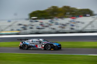 #34 BMW M6 GT3 of Nicky Catsburg, Connor De Phillippi, and Augusto Farfus, Walkenhorst Motorsport, GT3 Overall, SRO, Indianapolis Motor Speedway, Indianapolis, IN, September 2020. | Fabian Lagunas/SRO