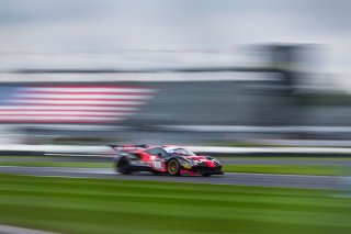 #1 Ferrari 488 GT3 of Martin Fuentes, Rodrigo Baptista, Squadra Corse, GT3 TBC, SRO, Indianapolis Motor Speedway, Indianapolis, IN, September 2020. | Fabian Lagunas/SRO