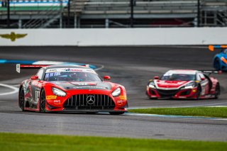 #04 Mercedes AMG GT3 of George Kurtz, Colin Braun and Richard Hesitand, DXDT Racing, GT3 Pro-Am, IN, Indianapolis, Indianapolis Motor Speedway, SRO, September 2020.
 | Fabian Lagunas/SRO