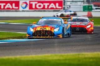 #75 Mercedes AMG GT3 of Kenny Habul, Martin Konrad, and Mikael Grenier, SunEnergy1 Racing, GT3 Pro-Am, IN, Indianapolis, Indianapolis Motor Speedway, SRO, September 2020.
 | Fabian Lagunas/SRO