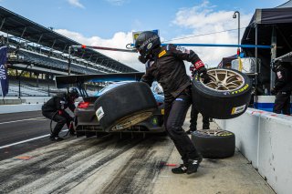 #20 Porsche 911 GT3 R of Fred Poordad, Max Root and Jan Heylen, Wright Motorsports/Robert Viglione, GT3 Silver CupIN, Indianapolis, Indianapolis Motor Speedway, SRO, September 2020.
 | Fabian Lagunas/SRO