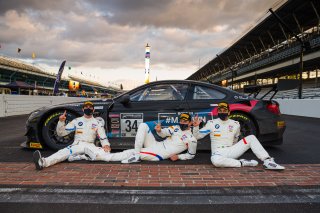 #34 BMW M6 GT3 of Nicky Catsburg, Connor De Phillippi, and Augusto Farfus, Walkenhorst Motorsport, GT3 Overall, IN, Indianapolis, Indianapolis Motor Speedway, SRO, September 2020.
 | Fabian Lagunas/SRO