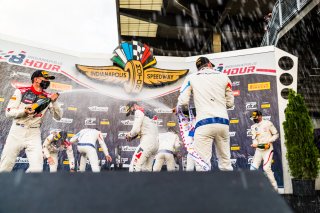 #34 BMW M6 GT3 of Nicky Catsburg, Connor De Phillippi, and Augusto Farfus, Walkenhorst Motorsport, GT3 Overall, SRO, Indianapolis Motor Speedway, Indianapolis, IN, September 2020. | Fabian Lagunas/SRO