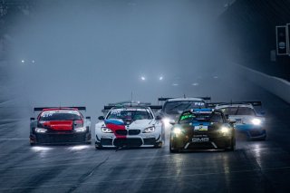 #2 Porsche 718 Cayman GT4 CS MR of Jason Bell, Andrew Davis, and Robin Lidell, GMG Racing, GT4, SRO, Indianapolis Motor Speedway, Indianapolis, IN, September 2020.
 | Regis Lefebure/SRO                                       