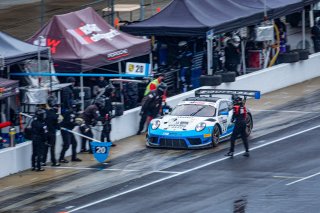 #20 Porsche 911 GT3 R of Fred Poordad, Max Root and Jan Heylen, Wright Motorsports/Robert Viglione, GT3 Silver CupSRO, Indianapolis Motor Speedway, Indianapolis, IN, September 2020.
 | Regis Lefebure/SRO                                       