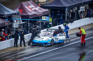 #20 Porsche 911 GT3 R of Fred Poordad, Max Root and Jan Heylen, Wright Motorsports/Robert Viglione, GT3 Silver CupSRO, Indianapolis Motor Speedway, Indianapolis, IN, September 2020.
 | Regis Lefebure/SRO                                       