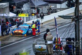 #75 Mercedes AMG GT3 of Kenny Habul, Martin Konrad, and Mikael Grenier, SunEnergy1 Racing, GT3 Pro-Am, SRO, Indianapolis Motor Speedway, Indianapolis, IN, September 2020.
 | Regis Lefebure/SRO                                       