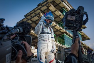 #34 BMW M6 GT3 of Nicky Catsburg, Connor De Phillippi, and Augusto Farfus, Walkenhorst Motorsport, GT3 Overall, SRO, Indianapolis Motor Speedway, Indianapolis, IN, September 2020.
 | Regis Lefebure/SRO                                       