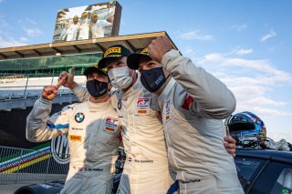 #34 BMW M6 GT3 of Nicky Catsburg, Connor De Phillippi, and Augusto Farfus, Walkenhorst Motorsport, GT3 Overall, SRO, Indianapolis Motor Speedway, Indianapolis, IN, September 2020.
 | Regis Lefebure/SRO                                       