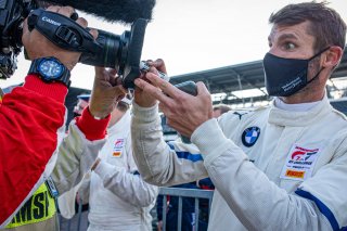 #34 BMW M6 GT3 of Nicky Catsburg, Connor De Phillippi, and Augusto Farfus, Walkenhorst Motorsport, GT3 Overall, SRO, Indianapolis Motor Speedway, Indianapolis, IN, September 2020.
 | Regis Lefebure/SRO                                       