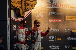 #30 Acura-Honda NSX GT3 Evo of Mario Farnbacher, Dane Cameron, and Renger van der Zande, Team Honda Racing, GT3 Overall, SRO, Indianapolis Motor Speedway, Indianapolis, IN, September 2020.
 | Regis Lefebure/SRO                                       