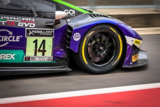 #14 Emil Frey Racing CHE Lamborghini Huracan GT3 Evo - - Alex Fontana CHE Rolf Ineichen CHE Ricardo Feller CHE Silver Cup IGTC, Pitlane, Race
 | SRO / Patrick Hecq Photography