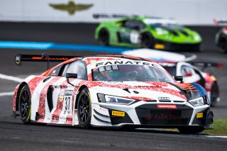 Audi Sport Team WRT, GT3 Overall\, IN, Indianapolis, Indianapolis Motor Speedway, Intercontinental GT Challenge, Nico Muller and Mattia Drudi, October 2021#37 Audi R8 LMS GT3 of Robin Frijns, SRO, USA
 | Fabian Lagunas/SRO
