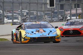 #88 Lamborghini Huracan GT3 Evo of Jason Harward and Madison Snow, Zelus Motorsports, Intercontinental GT Challenge, GTWCA Pro-Am\SRO, Indianapolis Motor Speedway, Indianapolis, IN, USA, October 2021
 | Brian Cleary/SRO