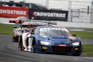 #25 Audi R8 LMS GT3 of Christopher Haase, Markus Winkelhock and Patric Niederhauser, Audi Sport Team Sainteloc, Intercontinental GT Challenge, GT3 Overall\SRO, Indianapolis Motor Speedway, Indianapolis, IN, USA, October 2021
 | Brian Cleary/SRO