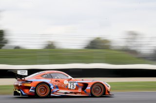 #75 Mercedes-AMG GT3 of Kenny Habul, Martin Konrad and Michael Grenier, SunEnergy 1 Racing, Intercontinental GT Challenge, GT3 Pro Am\SRO, Indianapolis Motor Speedway, Indianapolis, IN, USA, October 2021
 | Brian Cleary/SRO